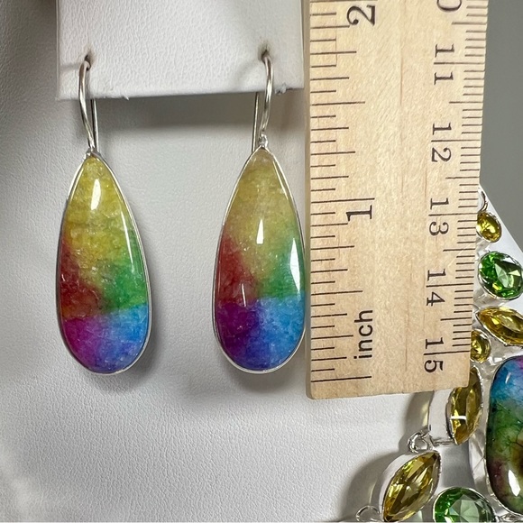 Solar Add On Item Rainbow Solar Quartz Earrings - Picture 4 of 5